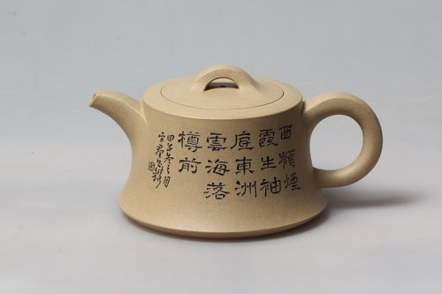 强建红紫砂壶 柱础 