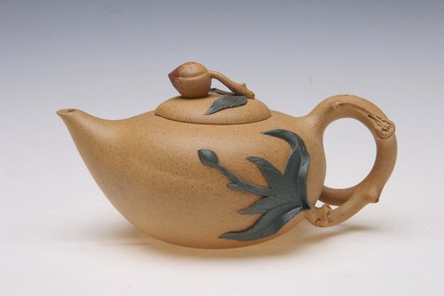 汪叶紫砂壶 福寿壶 