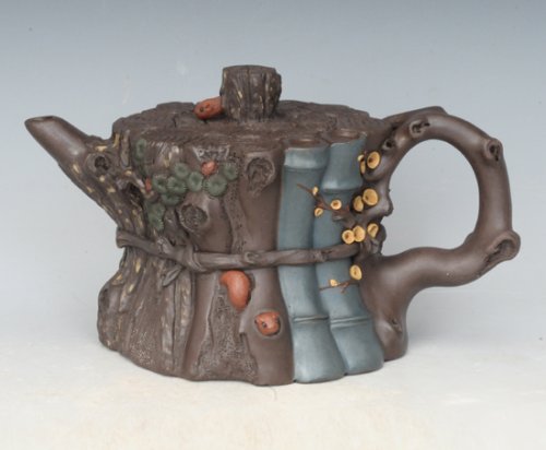 顾余根紫砂壶 束柴三友  320cc 