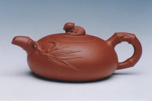 陈成紫砂壶 慢听竹风手工调砂泥 