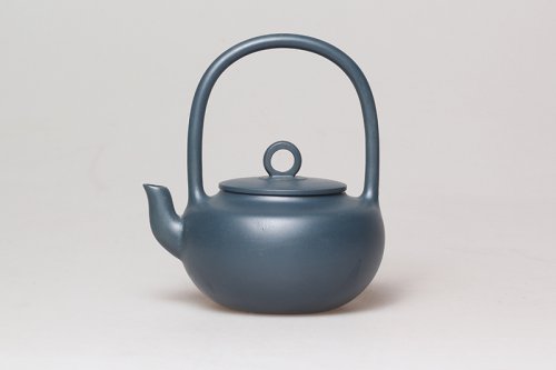 蒋雅名紫砂壶 璧玉提梁 