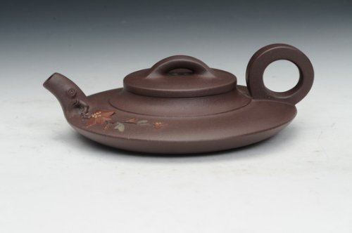 余小燕紫砂壶 水扁 