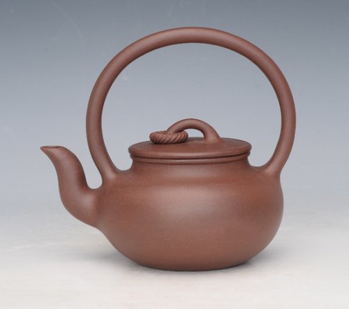 周华芳紫砂壶 轩旎提梁 