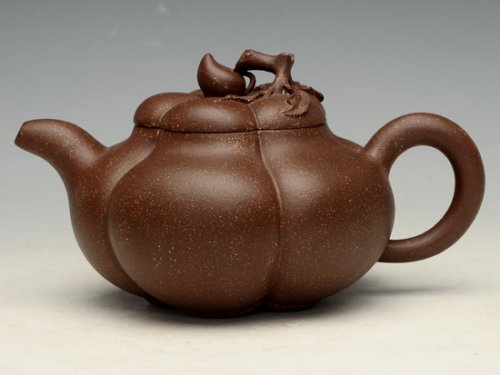 蒋彩萍紫砂壶 合桃 泥料：金砂点 320cc 