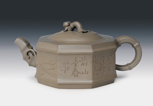 丁丽洁紫砂壶 八方劲竹 