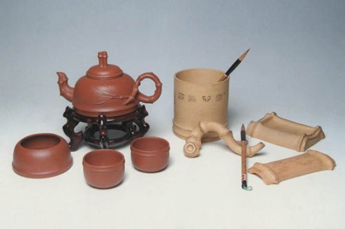 瞿华娣紫砂壶 壶竹有为、壶竹不为 