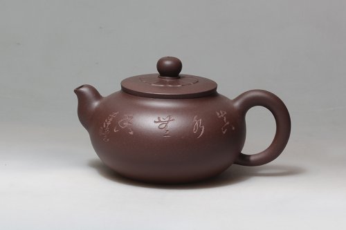 杨逸文紫砂壶 六瓣如意 