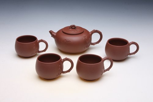 史伟如紫砂壶 喜上眉梢套壶 