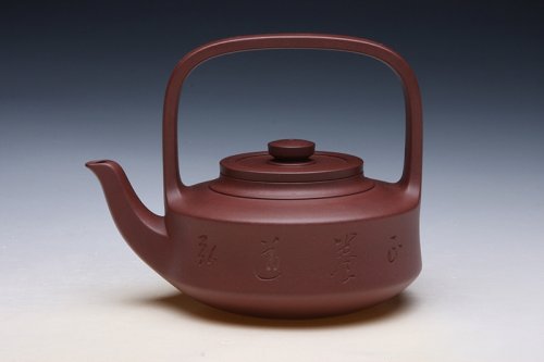 刘军华紫砂壶 提璧提梁壶 