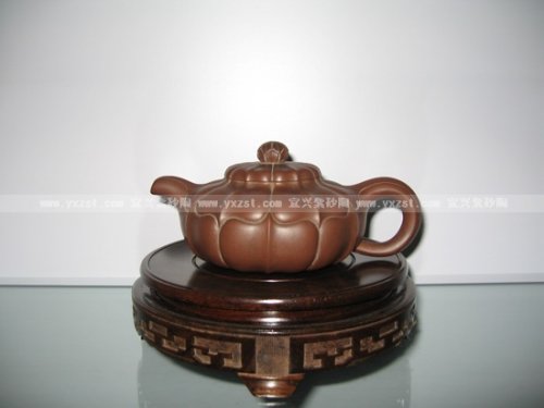 沈锡芬紫砂壶 棱花 