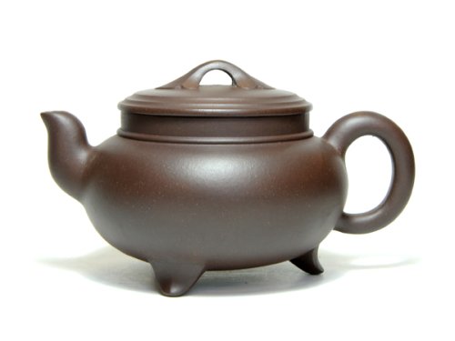 姜建荣紫砂壶 三脚如意 