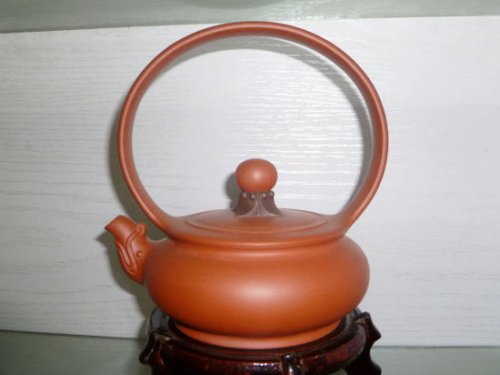 陈礼兴紫砂壶 龙珠提梁 