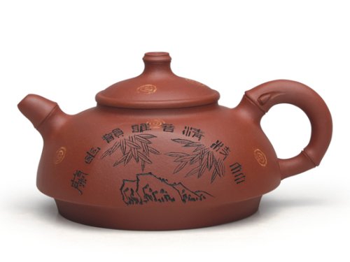 强建红紫砂壶 富贵竹 