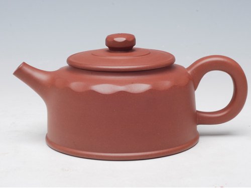 陈健紫砂壶 碧玉菱花 