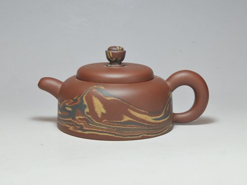 吴祥大紫砂壶 宝   鼎  300CC  绞泥 