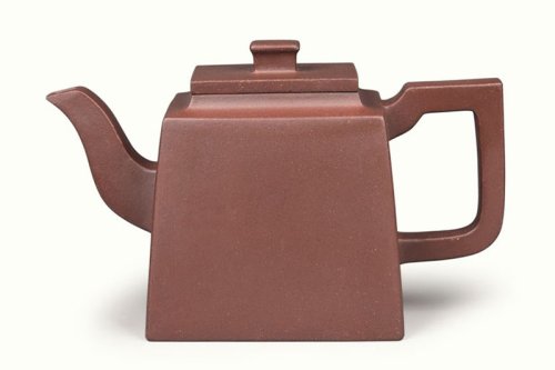 蒋晓平紫砂壶 长乐四方 