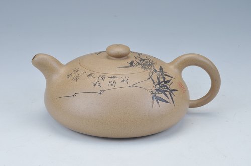 许频频紫砂壶 圆缘壶 