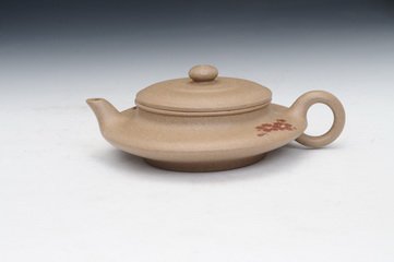 吉祥紫砂壶 线瓢（吉祥制，王玉美绘） 