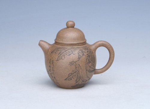 潘国良紫砂壶 朱砂壶 