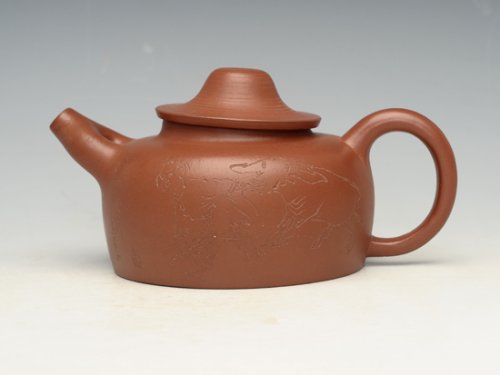 张佩紫砂壶 渔翁情趣   容量：250cc 