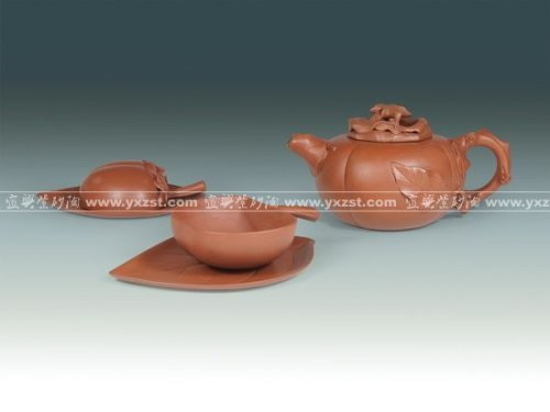 倪顺生紫砂壶 柿子茶具 拷贝 