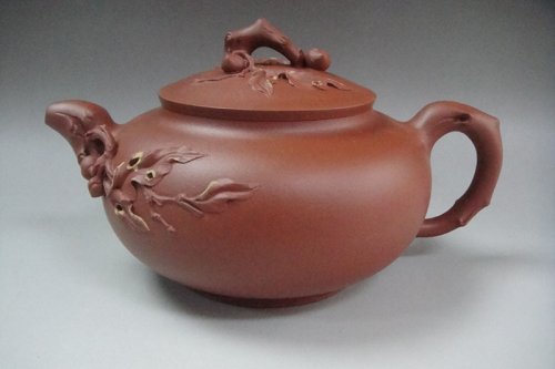 蒋志敏紫砂壶 花桃 