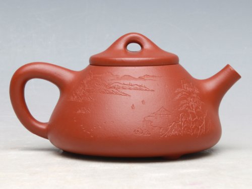 冯文娟紫砂壶 小红泥石瓢 