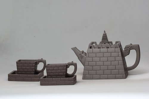 王锡军紫砂壶 古城塔韵 