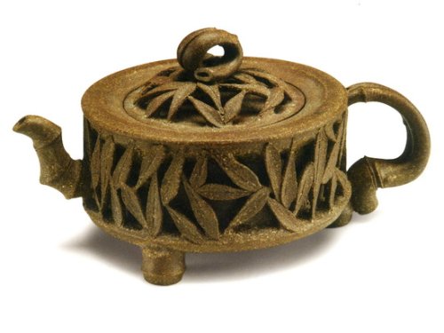 范早大紫砂壶 镂空竹编 