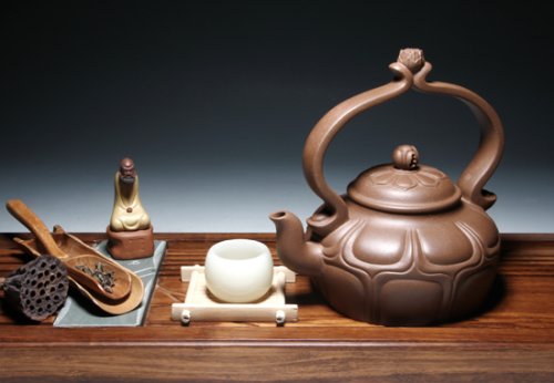 李利紫砂壶 净心莲 