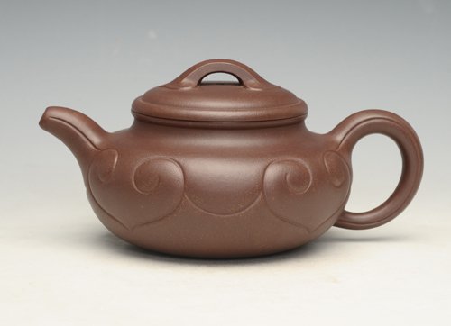 余立平紫砂壶 仿鼓如意 