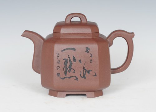 刘建强紫砂壶 福临八方 