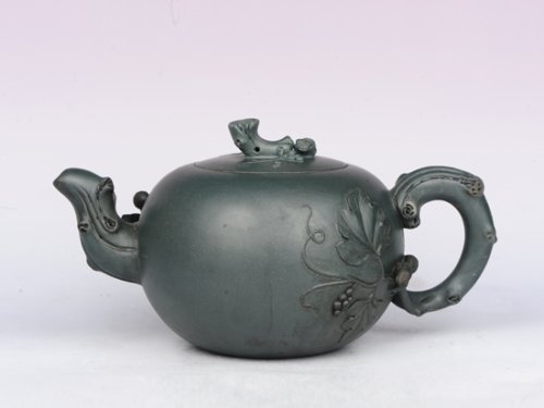 范菊华紫砂壶 松鼠葡萄 