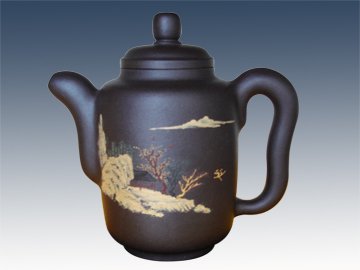 刘泽云紫砂壶 泥绘集思 