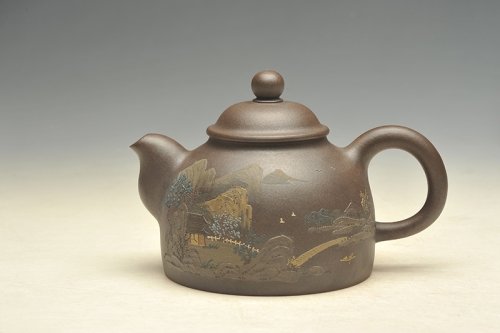 周杰紫砂壶 金鼎 