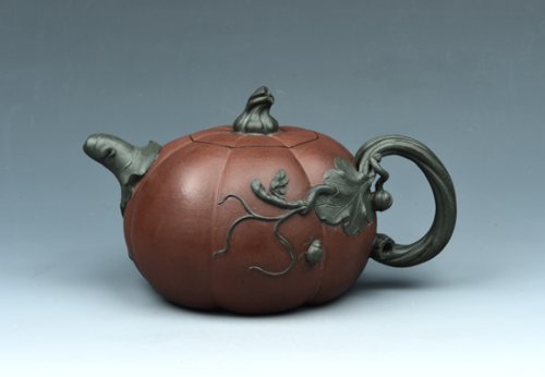 蔡利平紫砂壶 南瓜壶 