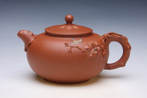 钱群兰紫砂壶 喜鹊登枝 