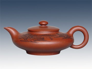 董俊峰紫砂壶 虚扁 