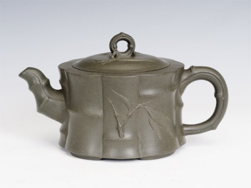 邵文紫砂壶 竹报平安 