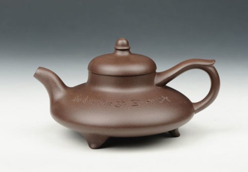 孙航春紫砂壶 三足神灯壶 