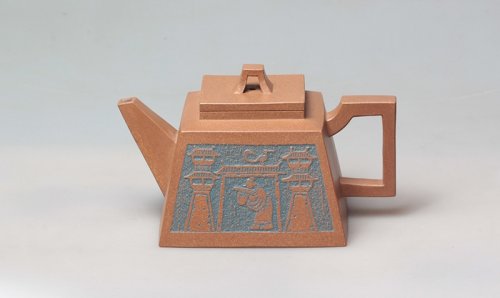 吴国芬紫砂壶 方鼎 