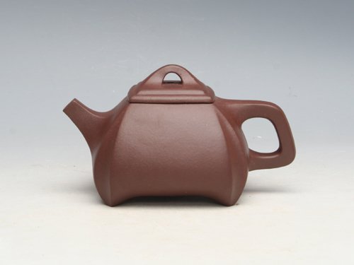邵慧琴紫砂壶 四方抽角石瓢 容量：100CC 