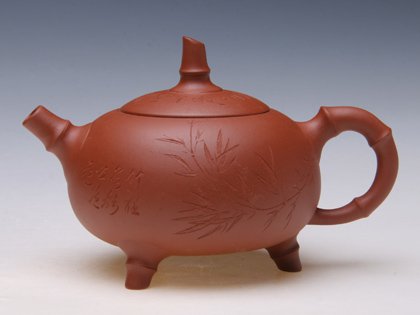 范亚萍紫砂壶 三脚凤壶 