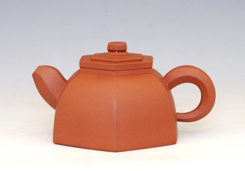 赵志东紫砂壶 六方抽盖300cc 