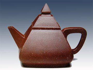 鲍仲梅紫砂壶 金字塔壶 