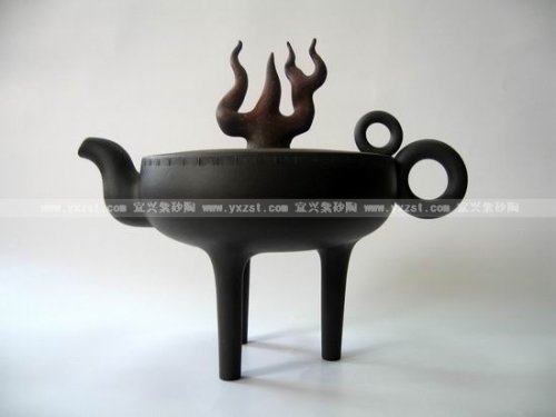 秦永强紫砂壶 圣火飞扬 