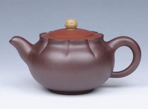 周惠初紫砂壶 双色花蕊 9800元 