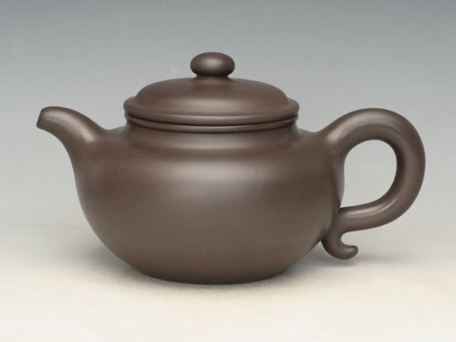 陈珍华紫砂壶 大仿鼓  泥料：紫泥 容量：800cc 