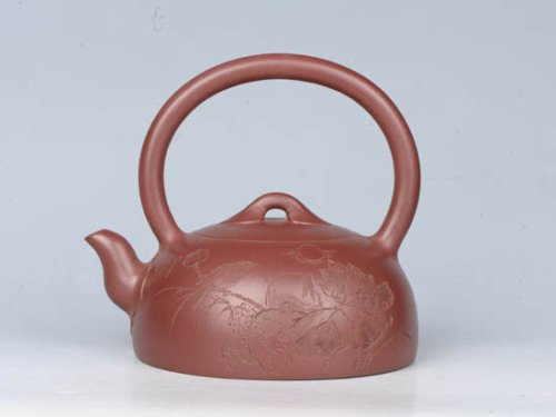 周庚大紫砂壶 春色满园 