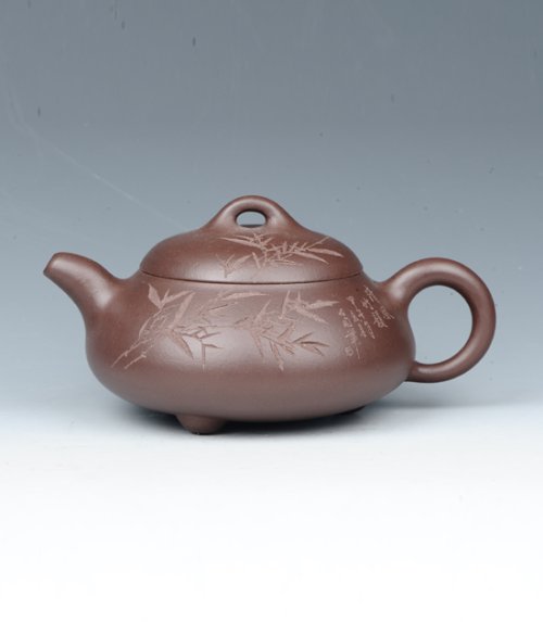 应敏亚紫砂壶 矮石瓢 